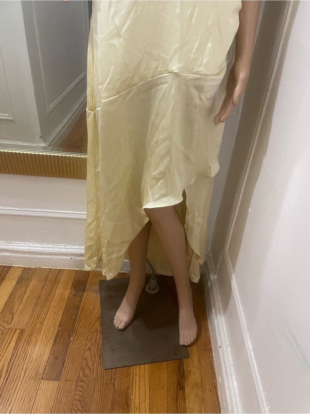 wild fable Pale Yellow Satin Slip Dress - Picture 5 of 10